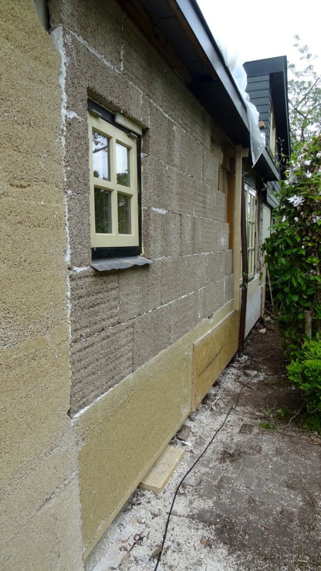 kalkhennep storten en blokken kalkhennep blokken