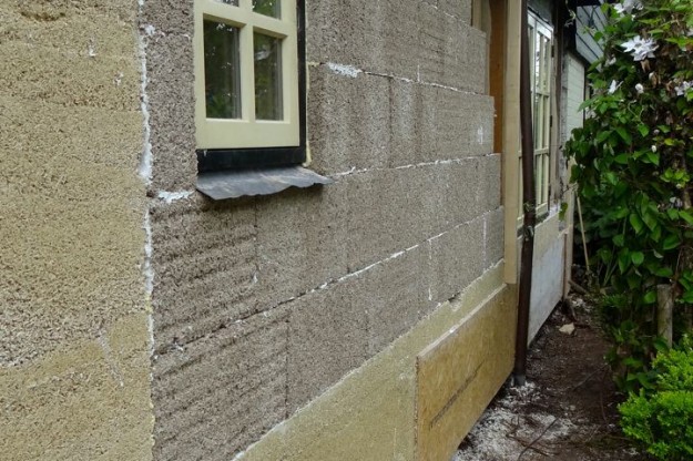 kalkhennep storten en blokken kalkhennep blokken