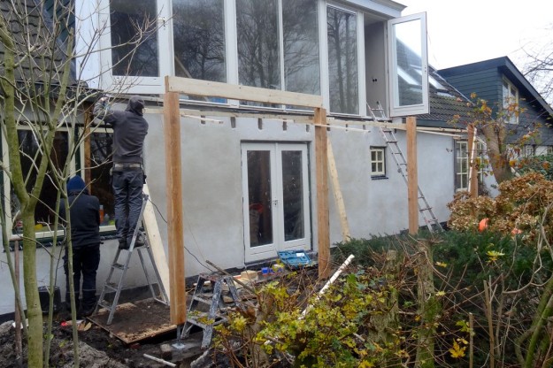 Start bouw veranda veranda balkon